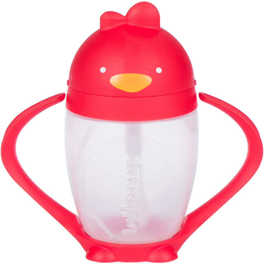 Lollaland Lollacup-Innovative Straw Cup Bold Red