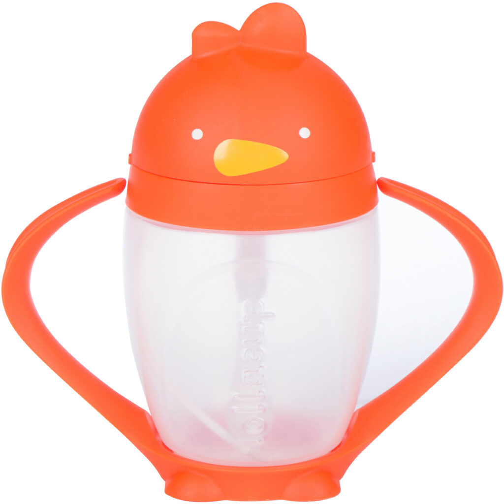 Lollaland Lollacup-Innovative Straw Cup Happy Orange