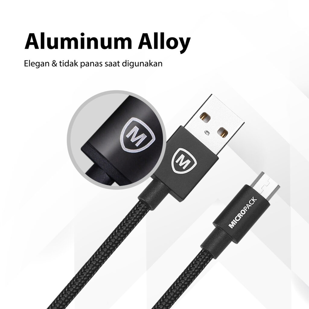MICROPACK CABLE THUNDER 5G / POWERLINK AC CHARGING DATA BLACK (MC-310C.BLK) - Image 2