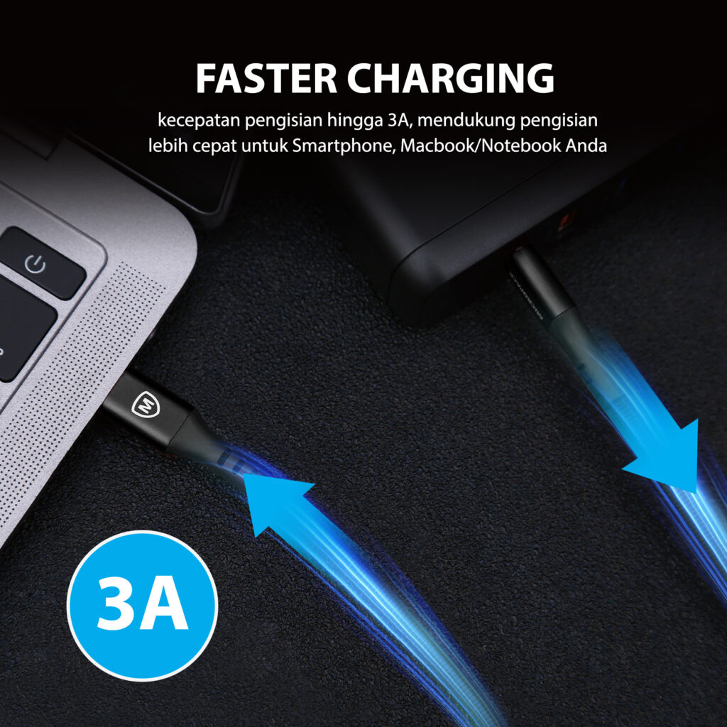 MICROPACK CABLE USB C TO USB C 2M BLACK (MC-CC23.BK)