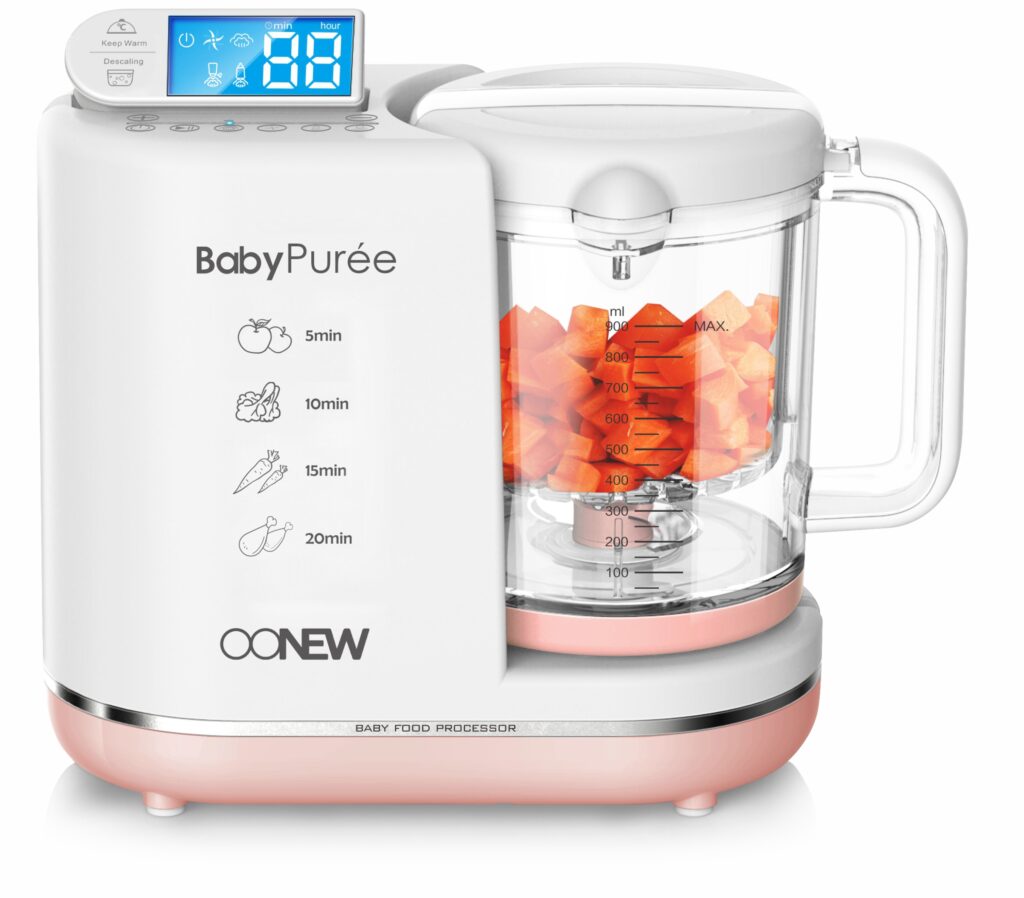 Oonew baby food processor Michelin Series Pink Salmon
