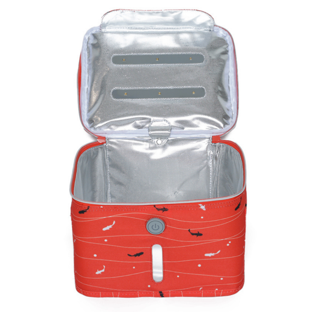 Okiedog Freckles UV Personal Case SHARKY RED - Tas sterilisasi multifungsi - Image 3