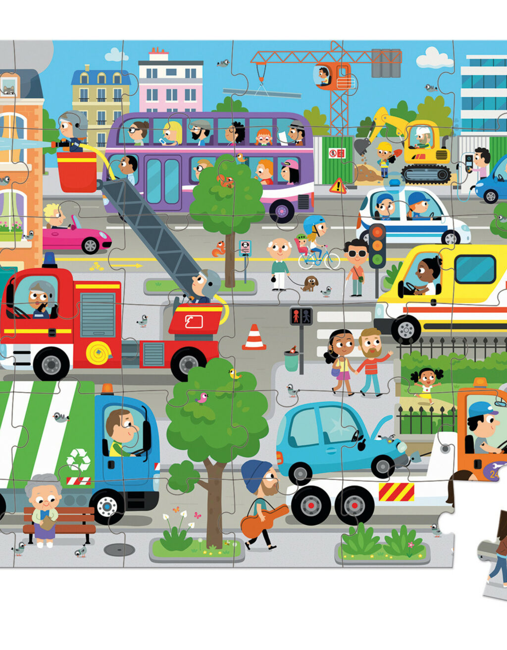 Janod Puzzle City -36pcs - Image 2