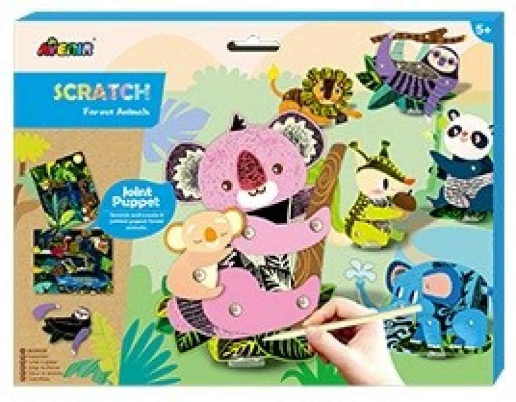 AVENIR Scratch Jointed Puppet Forest Animal CH191685